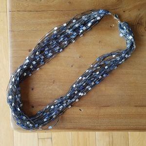 Silk Thread Multi Strand Necklace